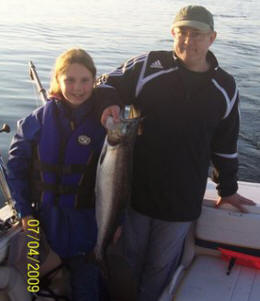 Natalie Miller with 9lb King Salmon!