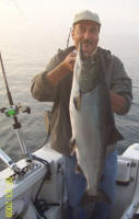Mike holding 21 lb King Salmon