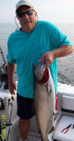 Rickie holding 19lb King Salmon