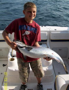 Mitchell holding 15lb King Salmon