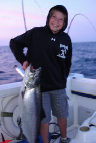 Bryce and his 22 lb King Salmon catch