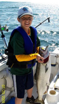 Jeremy and 11lb King Salmon