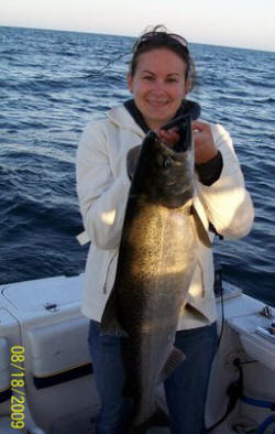 Amanda Bates and her 15lb King Salmon!