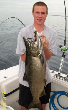 Patrick and his 18.5 lb King Salmon